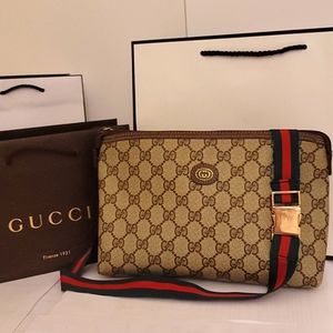 Gucci GG Clutch Crossbody Bag Chest or Waist Bag